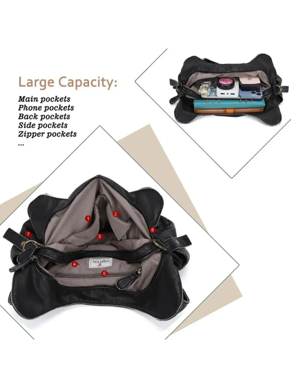 Stylish Large Hobo Handbag for Women | Versatile Daily Shoulder Purse & Satchel